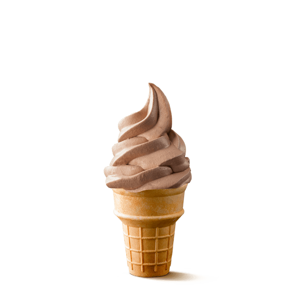Chocolate Soft Serve Cone