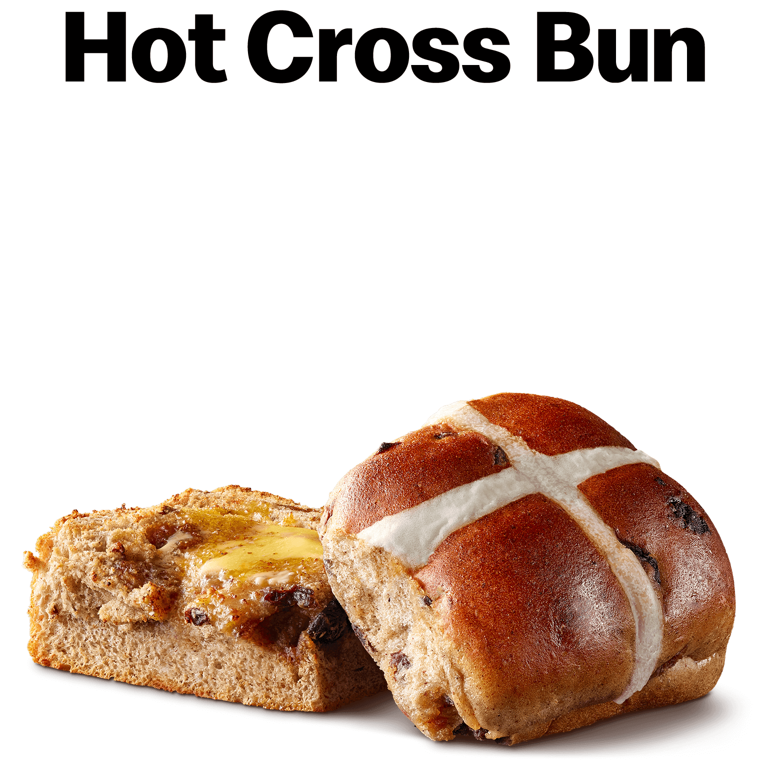 Fruit Hot Cross Bun McDonald's Australia